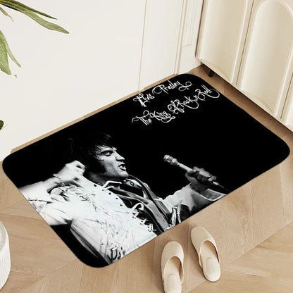 Carpet for Bedroom Elvis Washable Non-slip Kitchen Living Room Bathroom Rug Doormat Entrance Door Entryway Hallway Foot Mat