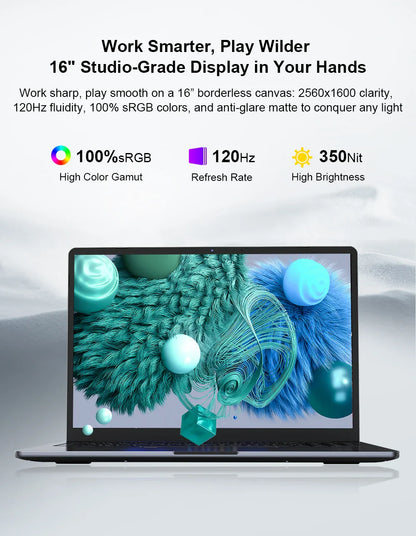 Ninkear A15 Pro Laptop 16" IPS 2.5K FHD AMD Ryzen5 5500U Notebook 16G DDR4 3200Mhz+512GB 54Wh Battery Windows11 PRO Computer