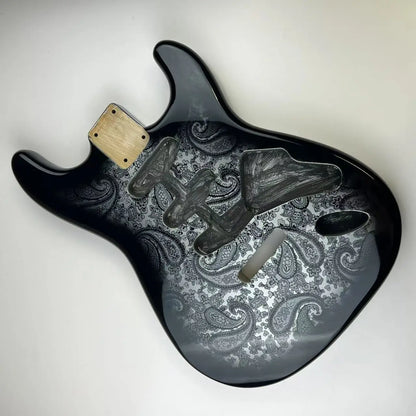Corps de guitare électrique Alder ST - Finition polyester brillant vert métallisé |   Pièce de rechange pour Stratocaster |   Buildi de guitare bricolage