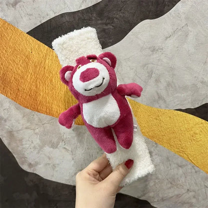 Stitch Angel Men's and Women's Car Seat Belts Cute Kawaii Personalized Creative Cartoon Doll Plush Car Decorative Shoulder Cover
