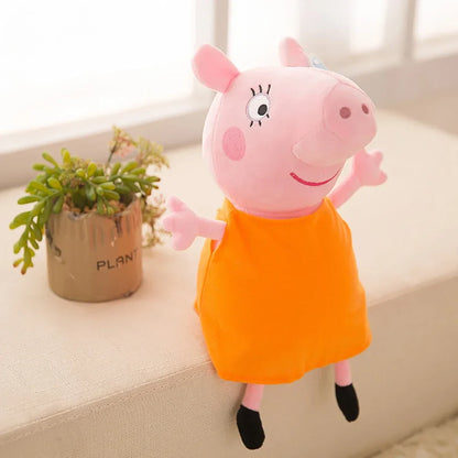 Jouets Peppa Pig 30CM Kawaii Cochonnet George Cochonnet Papa Cochonnet Maman Dessins Animés Poupées Décoration Chambre d'Enfants Coussins Oreillers Cadeaux