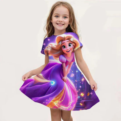 Elsa Costume for Girl Birthday Party Blue Long Sleeve Carnival Clothing Kids Princess Dress for Girls