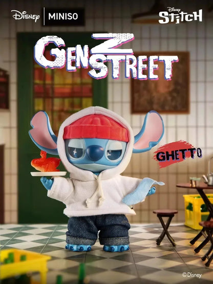 Stitch Genz Street Series Blind Box Cute Doll Backpack Pendant Children'S Toy Exquisite Model Ornament Surprise Mystery Box Gift