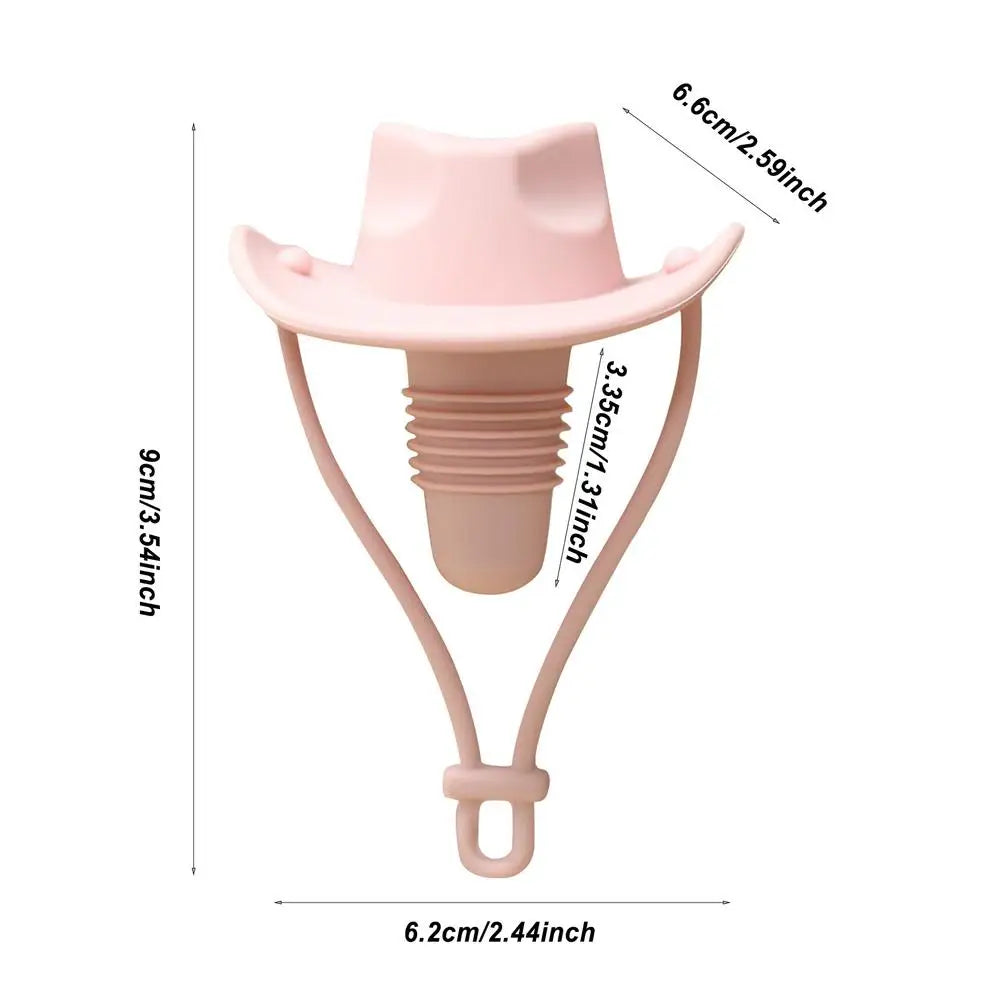 Creative Cowboy Hat Wine Stopper Champagne Bottle Silicone Wine Cork Funny Cowboy Hat Bar Home Wedding Decorative Wine Stopper