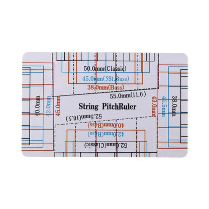 Guitar Strings String Pitch Ruler Luthier Tools Measurement Guitar Ruler Rulers Card Instruments Action Gauge Ruler Ukulele Bass