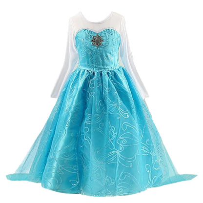 Costume Elsa pour filles 2025 Blanc Paillettes Fête Carnaval Vêtements Enfants Halloween Cosplay Robe Princesse Elsa Reine des Neiges