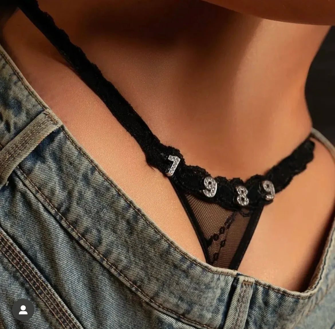 Tongs personnalisées avec nom pour petit ami, lettre en cristal, bijoux de corps pour femmes, Bikini Sexy en dentelle, culotte string, cadeau de saint valentin