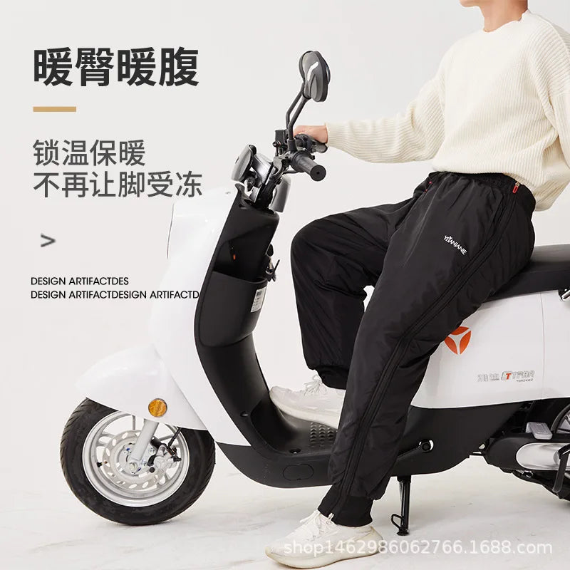 Leggings épais et chauds imperméables pour moto, couvre-jambes, jambières, pare-brise, sourire, hiver