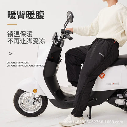 Leggings épais et chauds imperméables pour moto, couvre-jambes, jambières, pare-brise, sourire, hiver