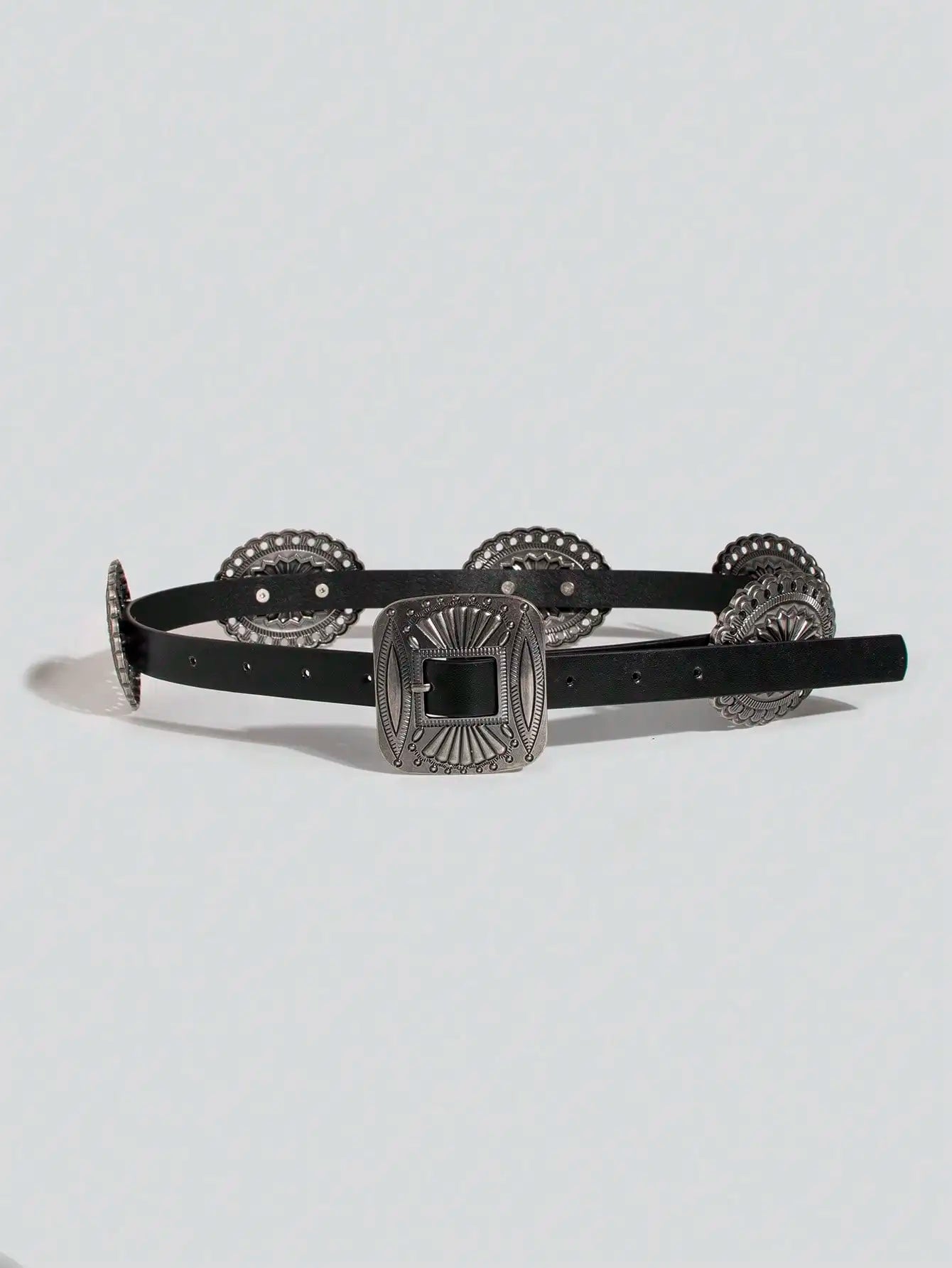 Ceinture robuste en métal sculpté pour femmes, 1 pièce, Style Punk, accessoire Cowboy Cowgirl, Boho