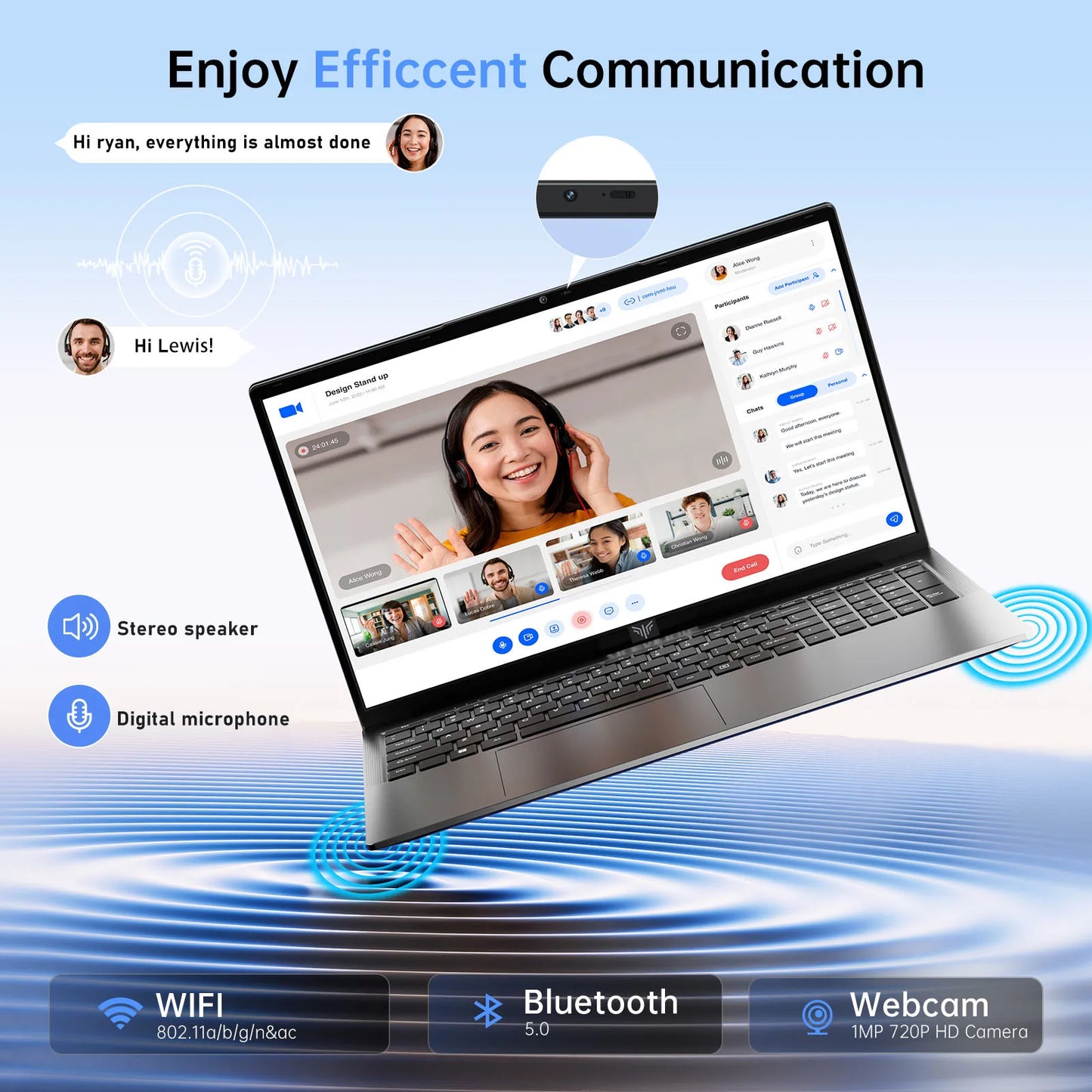 ACEMAGIC AX17 Intel Processor N97 17.3" Ultar Slim 6000MAH Laptop 16GB LPDDR4 RAM 512GB ROM Windows 11 BT5.2 Wifi 6 Notebook
