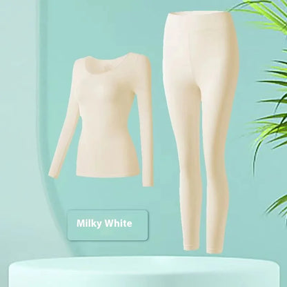 Women's Winter Thermal Underwear, Seamless, Ultra-thin, Single Layer, Shaping, Long Johns, Sexy Ladies Lingerie, L-XL
