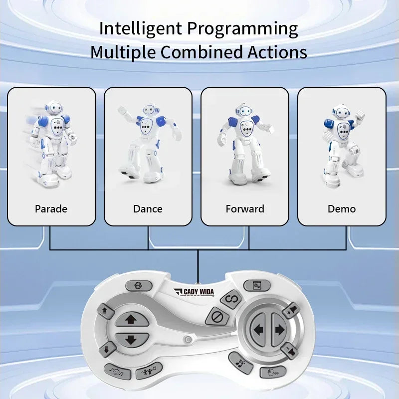 JJRC Rc Robot enfants Intelligent télécommande Robots jouets programmés électrique détection de geste Machine de danse enfants cadeau de noël
