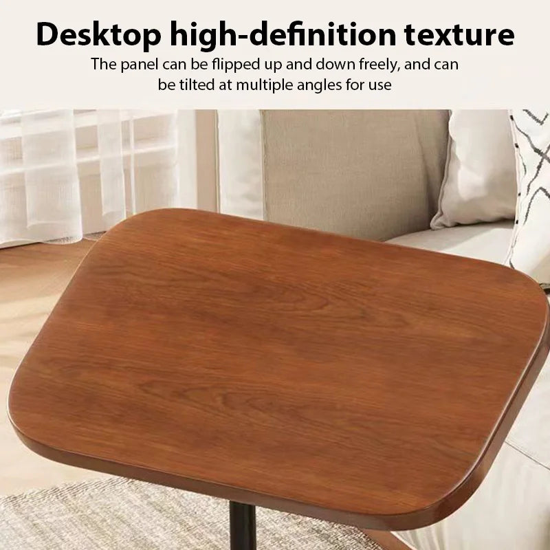 Table d'appoint rotative à hauteur réglable, multifonctionnelle, légère, pour canapé, café, thé, salon, bureau mobile