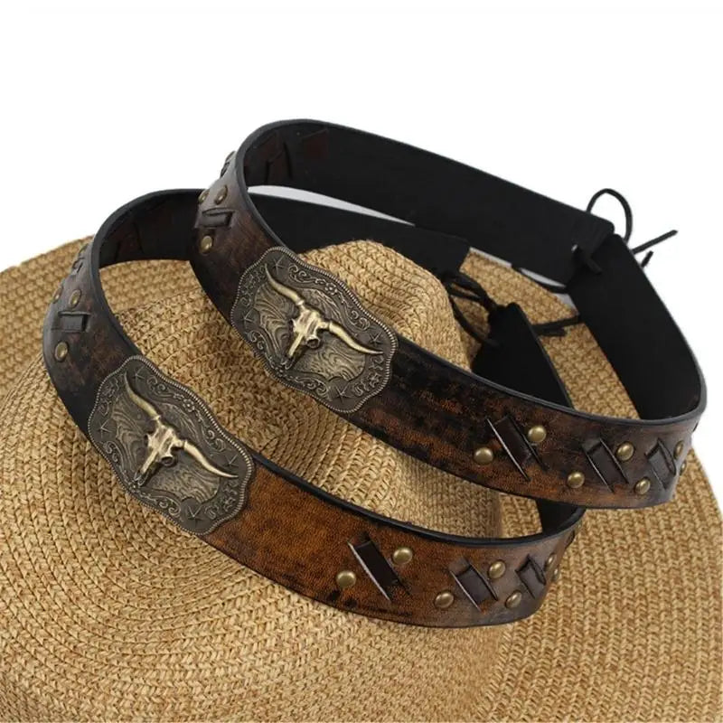 P88A Cowboy Hat Belt Decoration For Women Men Band Band Remplacement du groupe décoratif ethnique pour fête Bohemian Panamahat