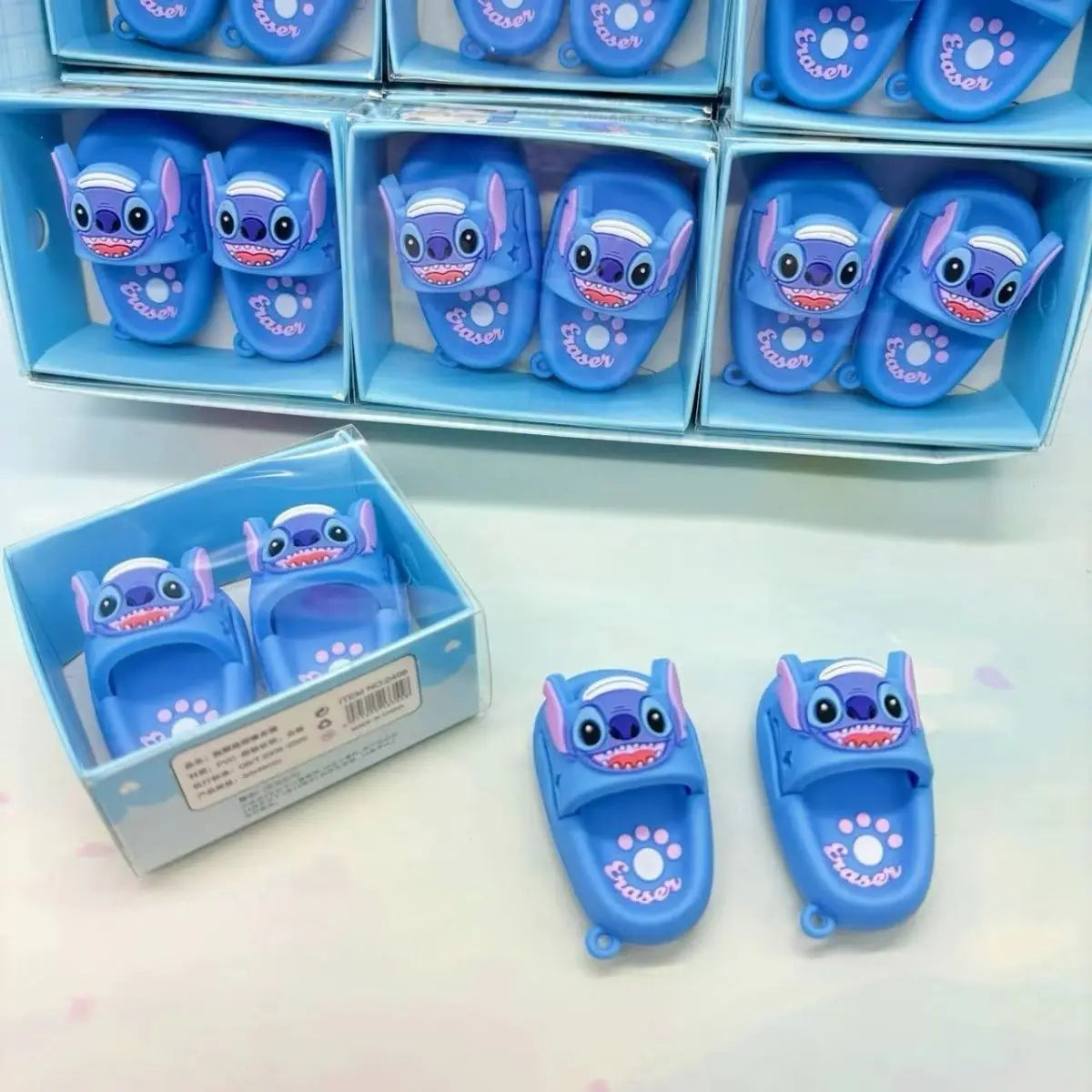 Stitchou Lilo and Stitchou animation peripheral creative cartoon cute slippers shape eraser school supplies clean and less debris