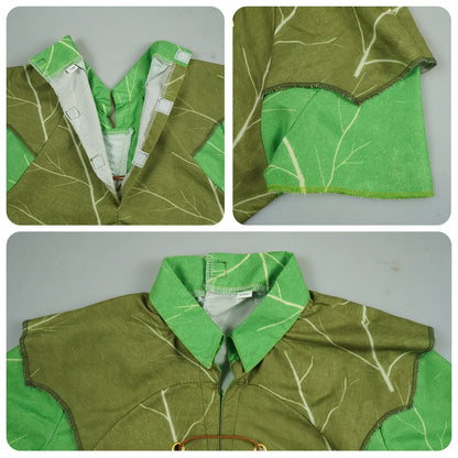 Costume de cosplay d'elfe vert pour la fête des enfants, cosplay de Peter saupoudrer, danse d'anime, rish Festival