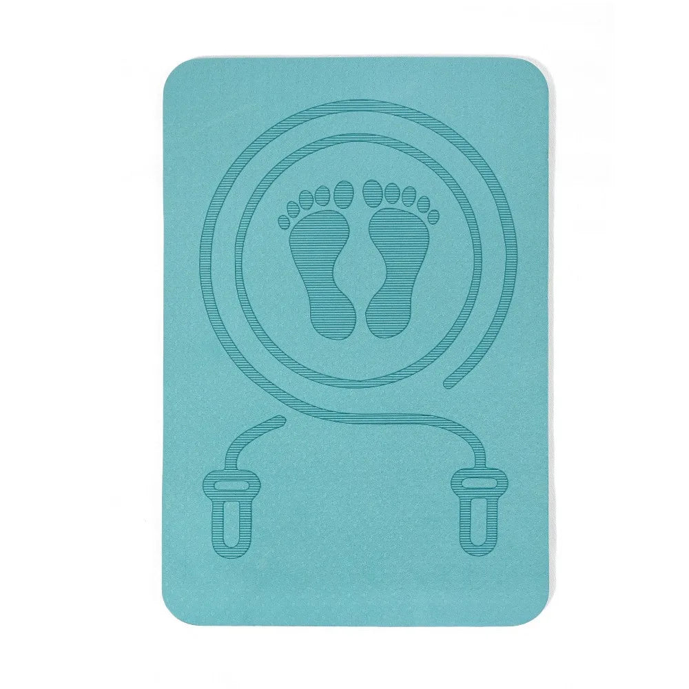 Fitness Carpet Anti-noise Jump Rope Mat Cushioning TPE Yoga Fitness Mats Thickening Waterproof Skipping Mat Yoga