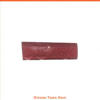 Decorative protective cover for microphone, adorned with rhinestones and sequins, compatible with 90% of portable wireless microphones used in KTVs and bars.