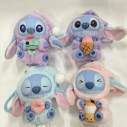15CM New Stitch Eat Something Before Sleep Series Blind Box Plush Dolls Pendant Cute Doll Ornament Mystery Box Surprise Toy Gift
