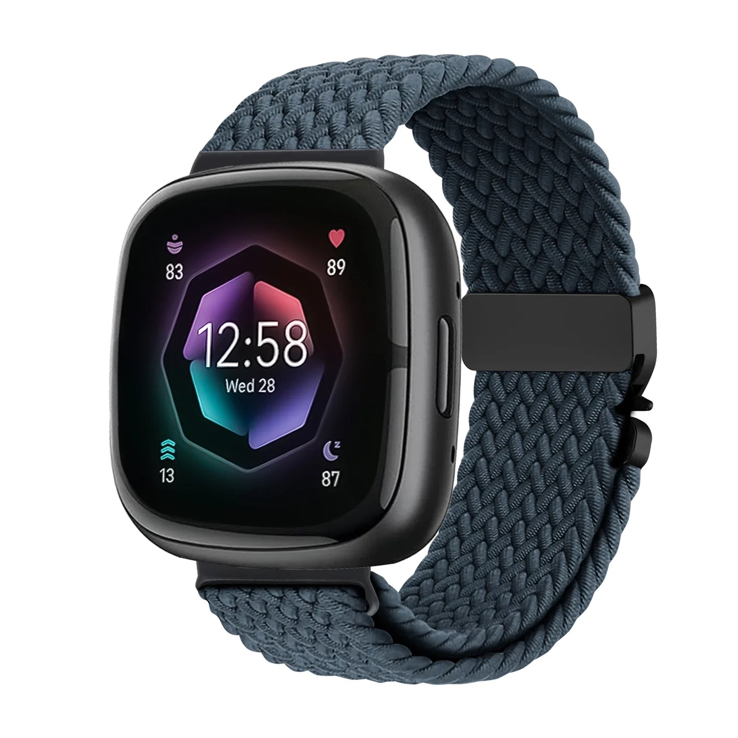 Parachute Braided Strap for Fitbit Versa 4 3 Sense 2 band Accessories replacment nylon correa Bracelet for Fitbit Versa 4 Strap