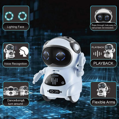 Robot peut parler, Dialogue interactif, reconnaissance vocale, enregistrement, chant et danse, conte d'histoires, Mini jouet Robot intelligent
