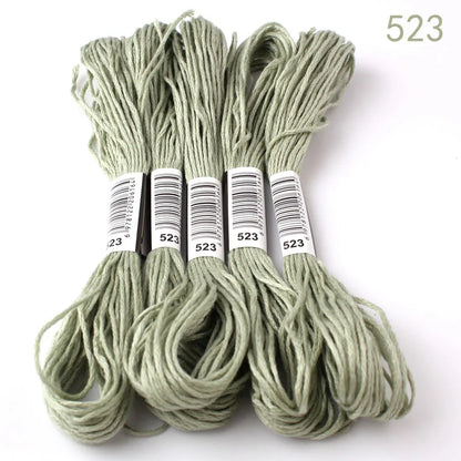 433---581--10 pcs cross-stitch  Embroidery Thread Floss Sewing Skeins Craft DIY Bracelet braided