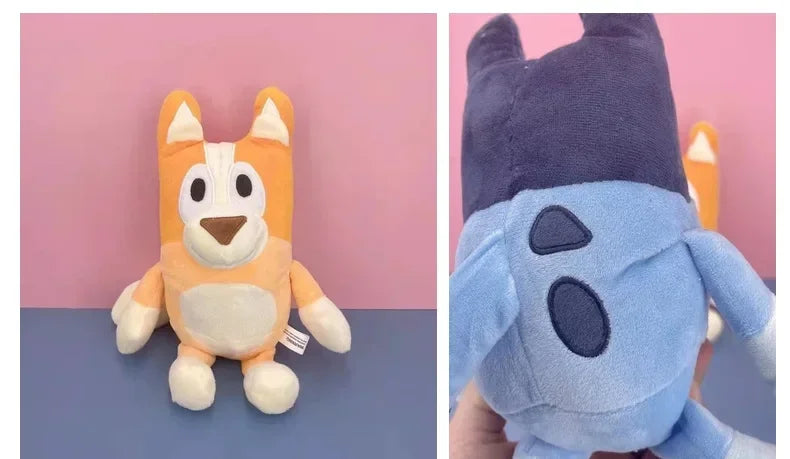Family Stuffed Animals 17/28cm – Cartoon Dogs, Soft Plush Toys, Great for Birthdays and Christmas Gifts