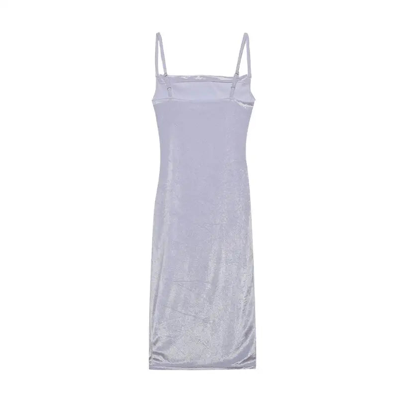 Faionable Sexy Summer Silk Chiffon One-oulder Split Dr Ele Midi Silhouette Svel Midi Dr for Women