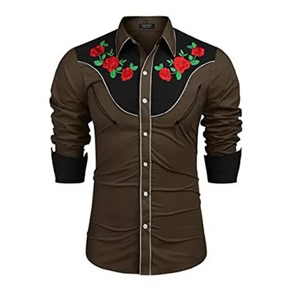 Chemise en jean Western pour homme Chemise à manches longues confortable et douce Vêtements pour homme Chemise en jean pour usage quotidien Modèle boutonné tendance