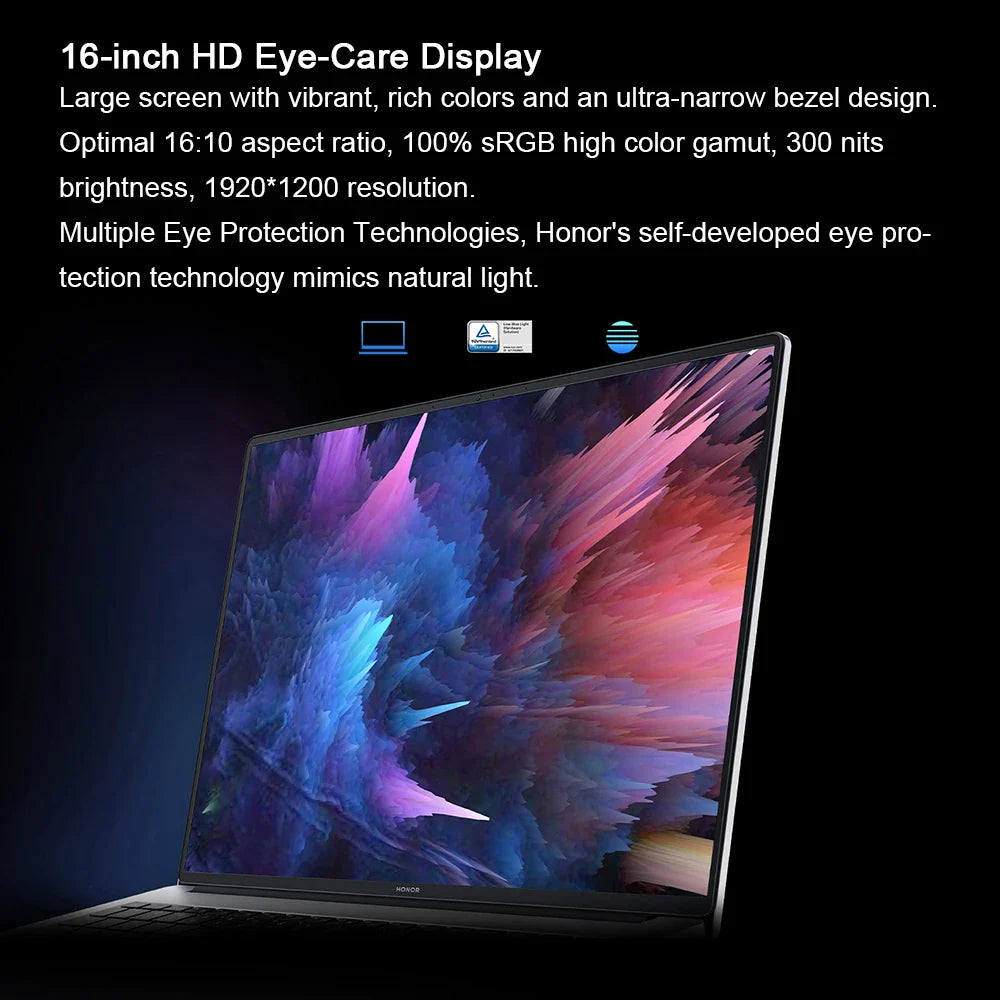 PC Portable HONOR MagicBook X16 Pro 2024 Intel Core i5 AMD Ryzen R5 16Go 512Go 1To 16" FHD Ordinateur Portable Ultrabook BRN-H56
