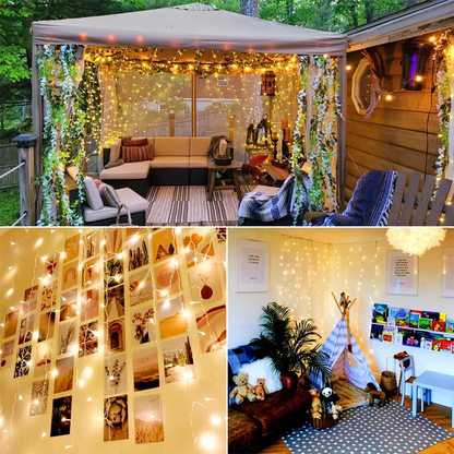220V LED Curtain Light, Holiday Curtain String Light, Indoor and Outdoor, Christmas Decoration, Fairy Lights
