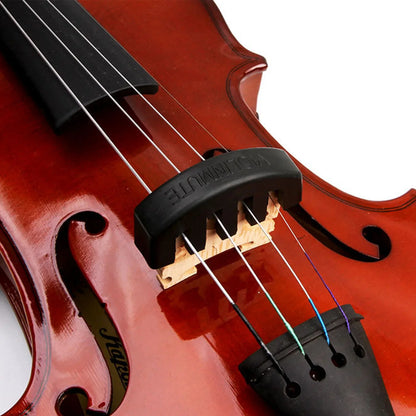 Silencieux en caoutchouc pour violon, style griffe, tourte ronde, améliore le contrôle de tonalité, idéal, ensemble de 4 pièces, 2 pièces