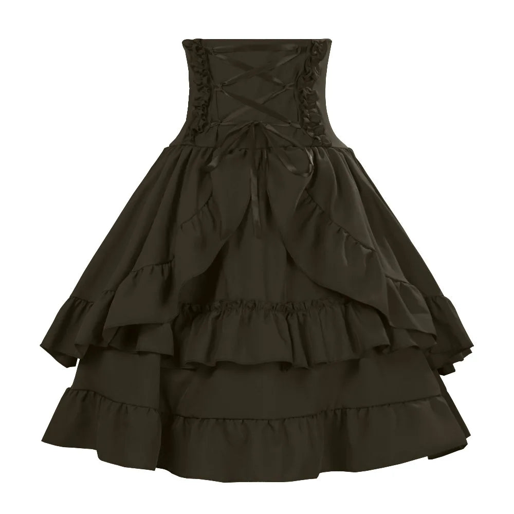 Victorian Costume with Renaissance Elements Dress Stylish Arrival European Multiple Layers Costume for Women Female Garment