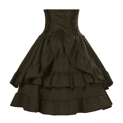 Victorian Costume with Renaissance Elements Dress Stylish Arrival European Multiple Layers Costume for Women Female Garment