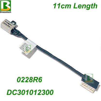 Laptop DC Power Jack Plug Socket Wire Cable Connector for Dell Inspiron 15 3593 3482 3580 3582 3583 3585 DC301012300 P75F 0228R6