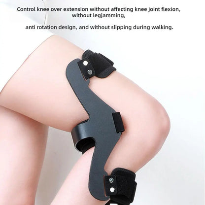 Knee Hyperextension Orthosis for Hemiplegia, Knee Joint Fixation Brace, Leg Recovery Stabilizers with Arch Support