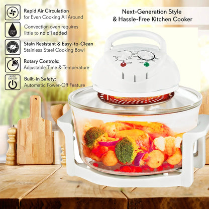 12L Air Fryer, 1400W Electric Hot fryer Oven Oilless Cooker with Touch Control & Nonstick Basket & Visible Window, Family Size