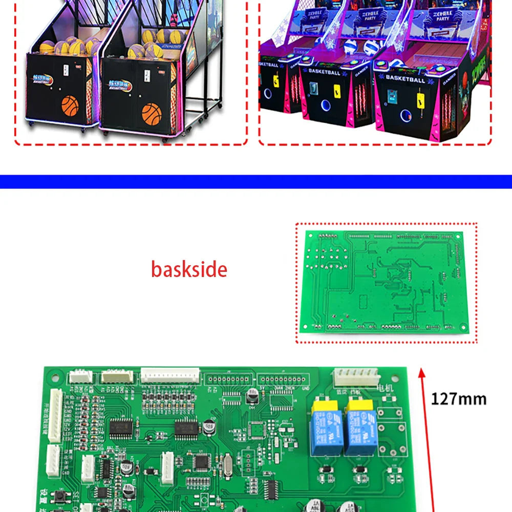 Jeu d'arcade de basket-ball de tir de rue, Kit de 2 joueurs à pièces de monnaie, nouveau Style, jeu pour enfants et adultes