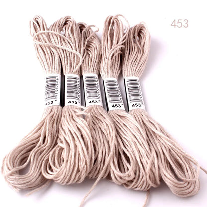 433---581--10 pcs cross-stitch  Embroidery Thread Floss Sewing Skeins Craft DIY Bracelet braided