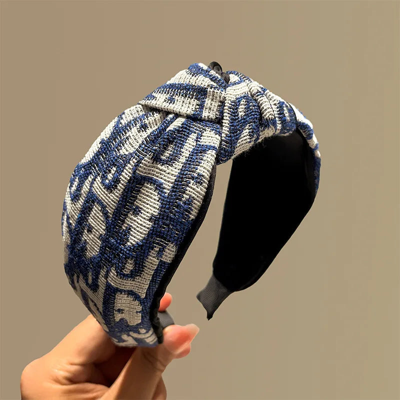 Bandeau rétro en tissu coloré style cow-boy, serre-tête avec crâne, bandeau de coiffure extérieur polyvalent et simple, nouvelle pince à cheveux élégante et tempéramentale