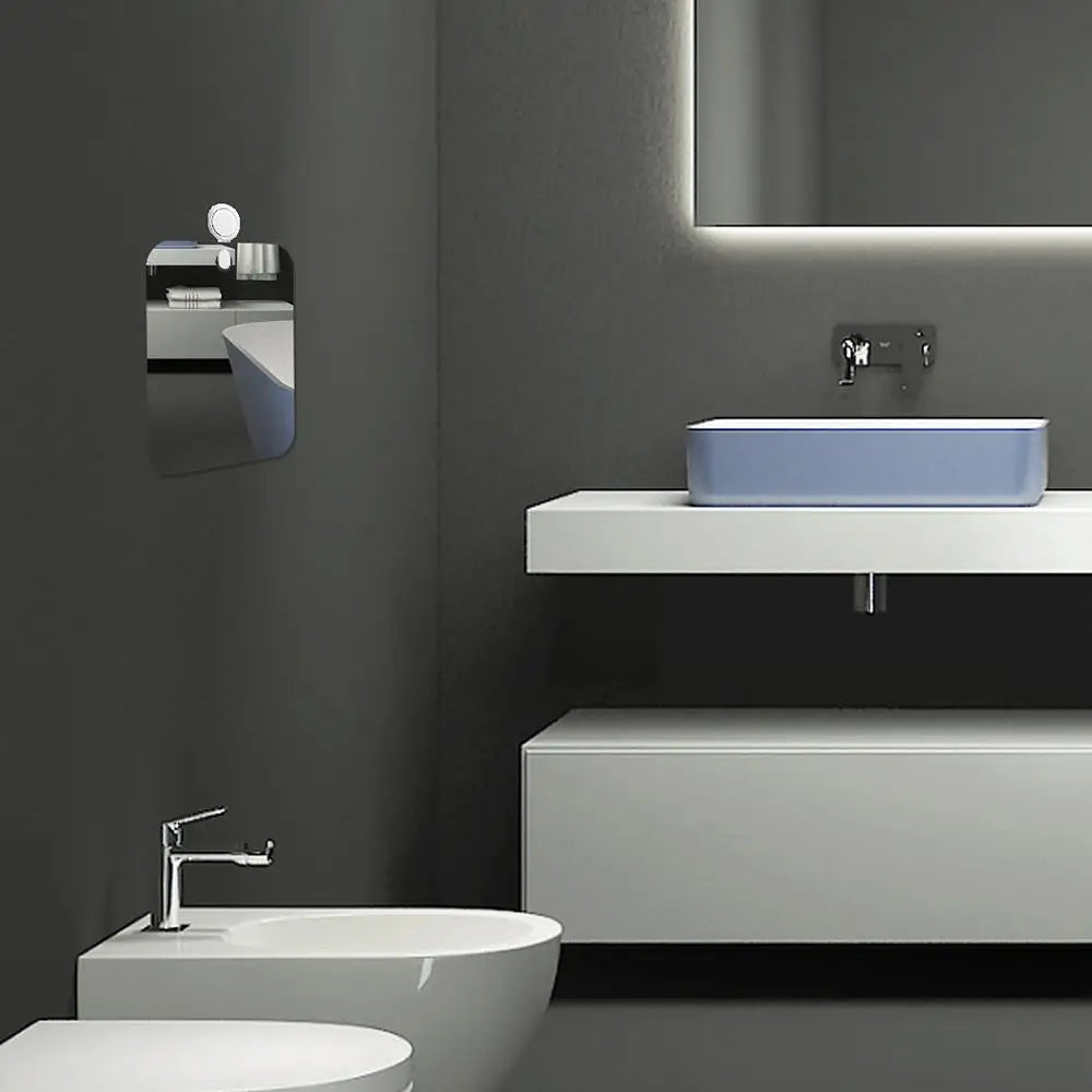 Miroir de douche anti-buée en acrylique, ventouse injuste, portable, miroir de maquillage de voyage, tenu dans la main, haute qualité, HOMirro