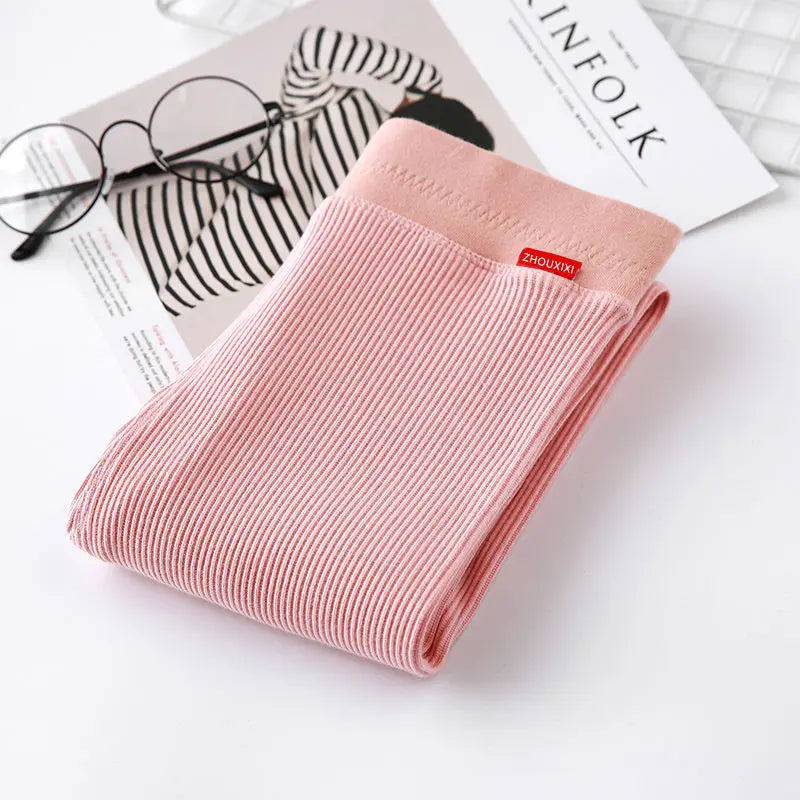 Women's Warm Winter Leggings, Thick Fleece Thermal Pants, Slim, High Waist, Elastic Tights, Solid Colors