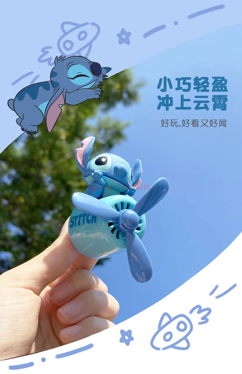 En stock Personnages Stitch Aromathérapie Voiture Montée Décoration Sortie d'air Décoration Intérieure Dessin Animé Décoration Voiture Jouet Cadeau Kawaii