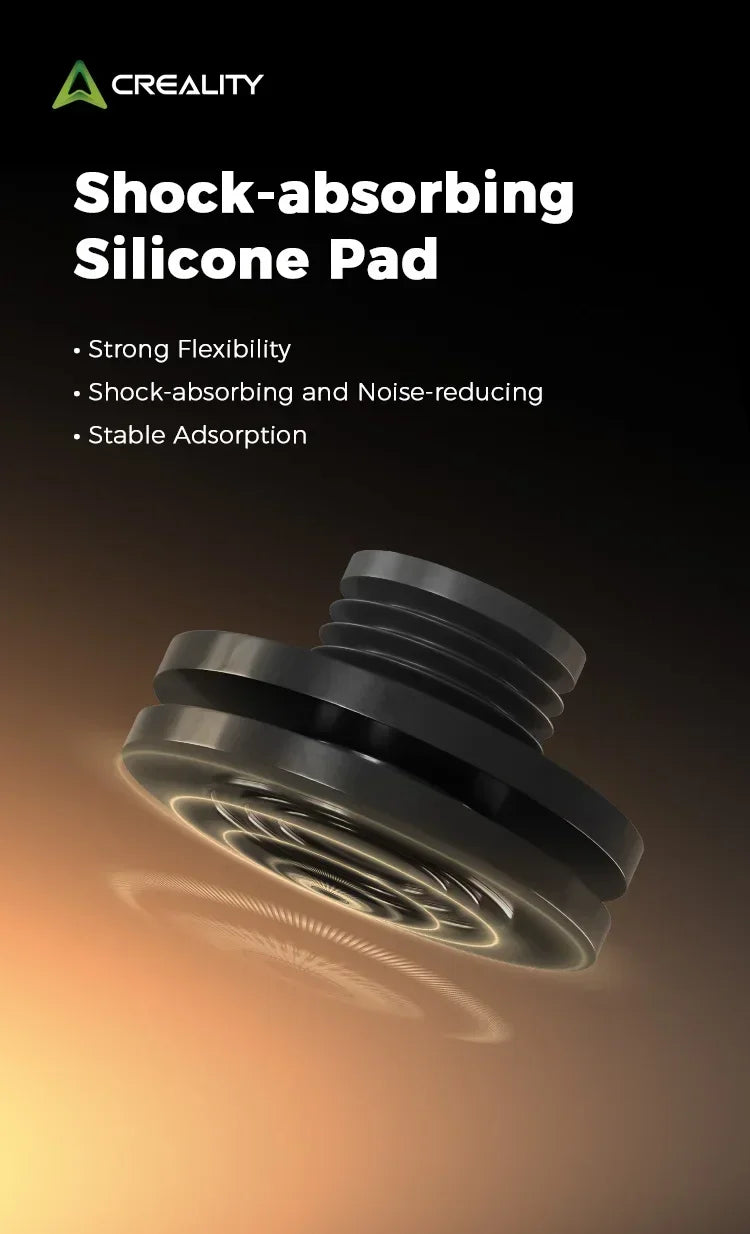 Creality 4Pcs Shock-absorbing Silicone Pad Strong Flexibility 3d Printer Parts for K1_K1 Max_K1C_Ender-3 V3_Ender-3 V3 Plus