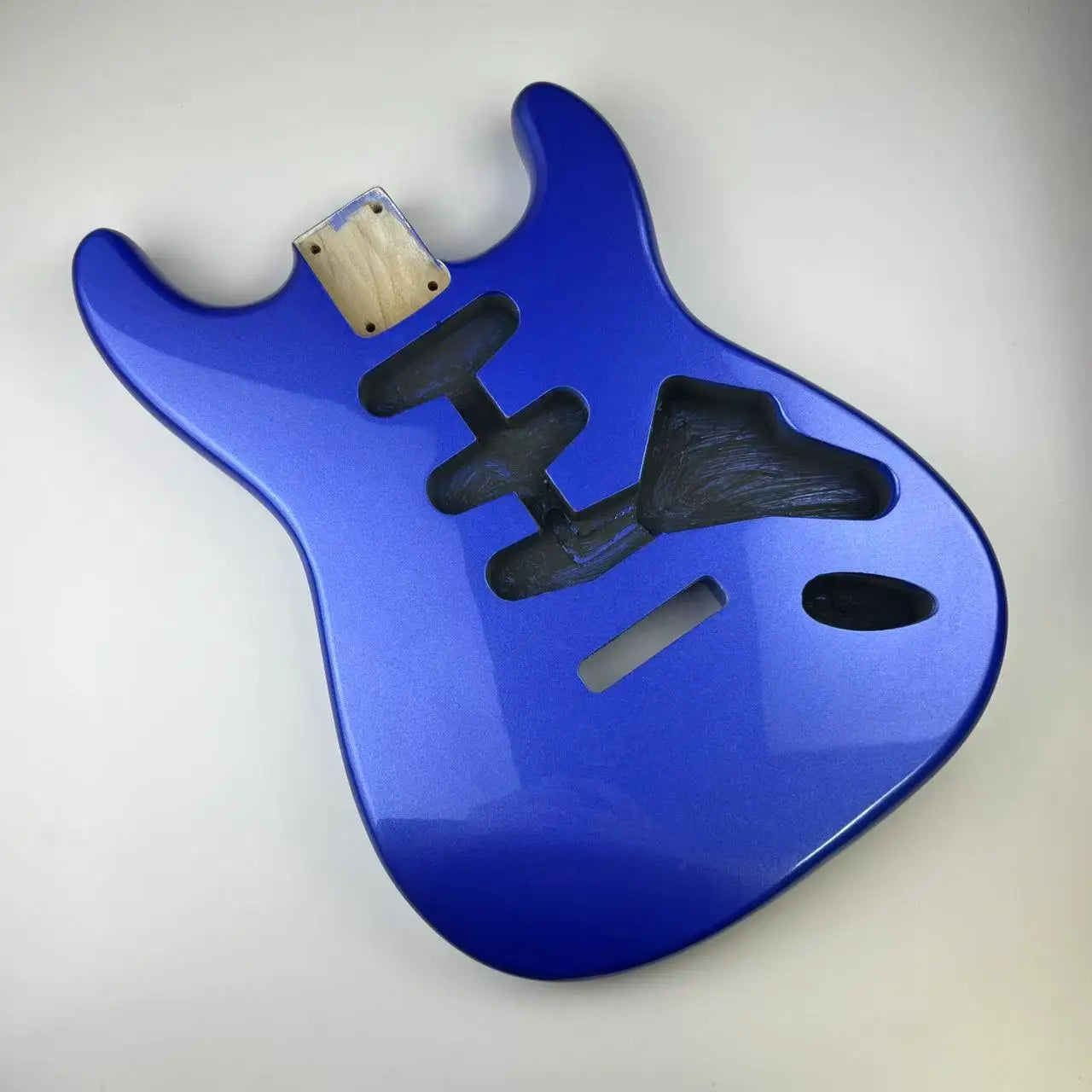 Corps de guitare électrique Alder ST - Finition polyester brillant vert métallisé |   Pièce de rechange pour Stratocaster |   Buildi de guitare bricolage
