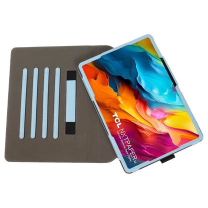 Case For TCL NXTPAPER 14 Case 9491G 14.3" Tablet PC Magnetic Cover with Hand Strap 360 Degree Rotation Funda