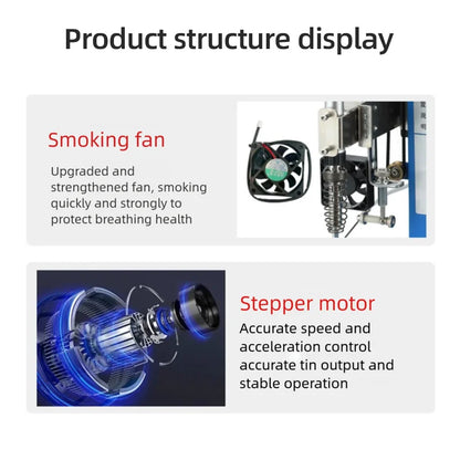 Multifunctional Semi-automatic Soldering Machine foot operated switch light with Motor USB2 Soldering Wire Artifact Soldering