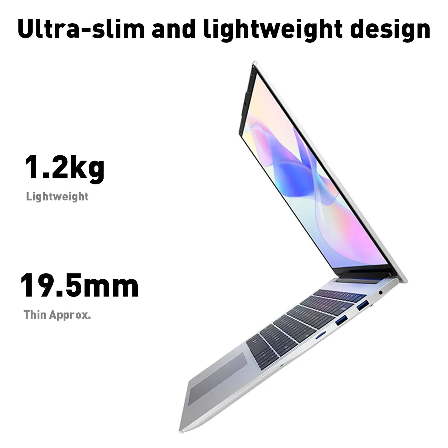 Laptop Intel Pentium N3700 16GB RAM 2048GB SSD Notebook 1920*1080 Resolution Windows 11 Unlock Computer Office Study gamer PC