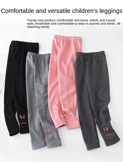 Automne hiver enfants fille Legging épaissir chaud enfants fille chaud en peluche Legging pantalon taille élastique Leggings enfants pantalons